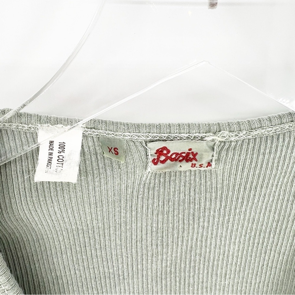 Basix Biketoberfest Ribbed Pullover Tank Top XS Green - Picture 5 of 5